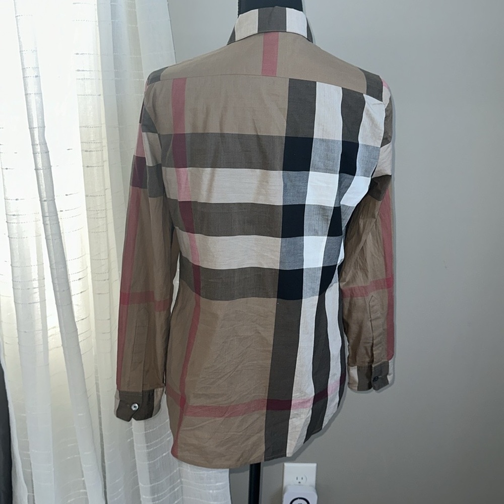 Burberry Brit Check Print Button Up - image 5